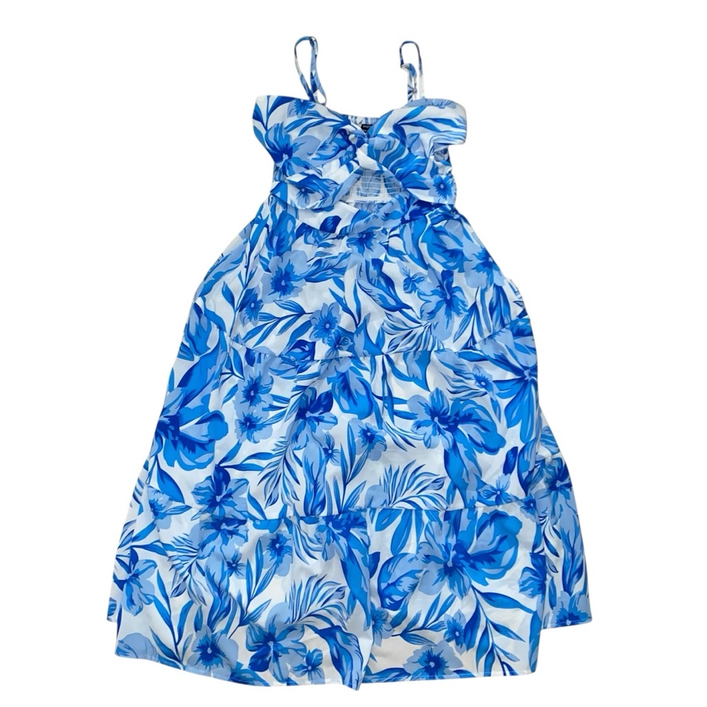 SHEIN Blue Floral Dress